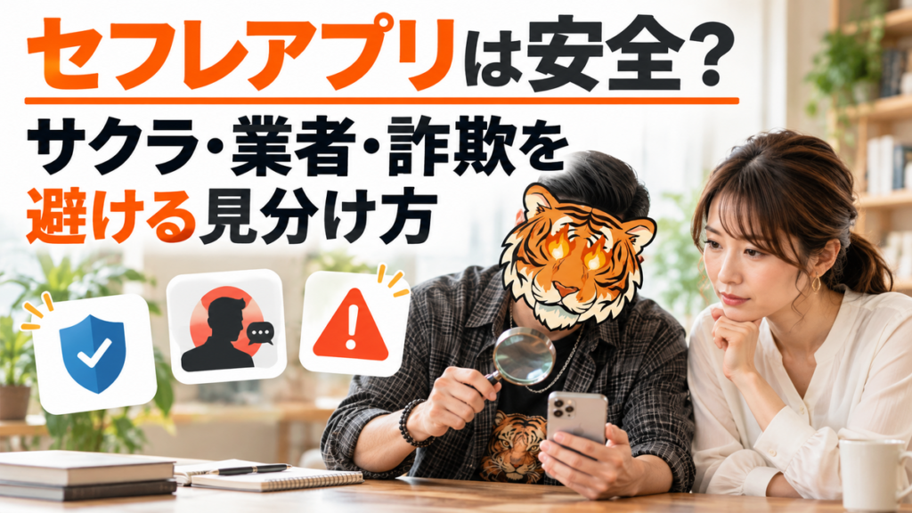 セフレアプリは安全？サクラ・業者・詐欺を避ける見分け方
