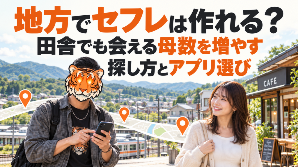 地方でセフレは作れる？田舎でも会える母数を増やす探し方とアプリ選び
