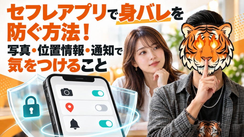 セフレアプリで身バレを防ぐ方法！写真・位置情報・通知で気をつけること