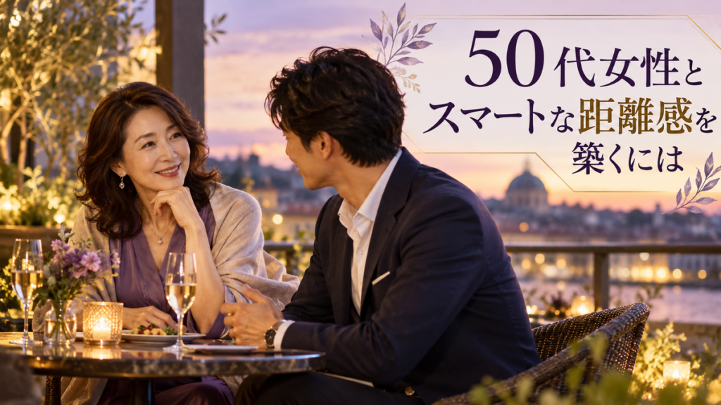 50代女性と割り切った関係を楽しむには？年齢差を気にさせないスマートなエスコート